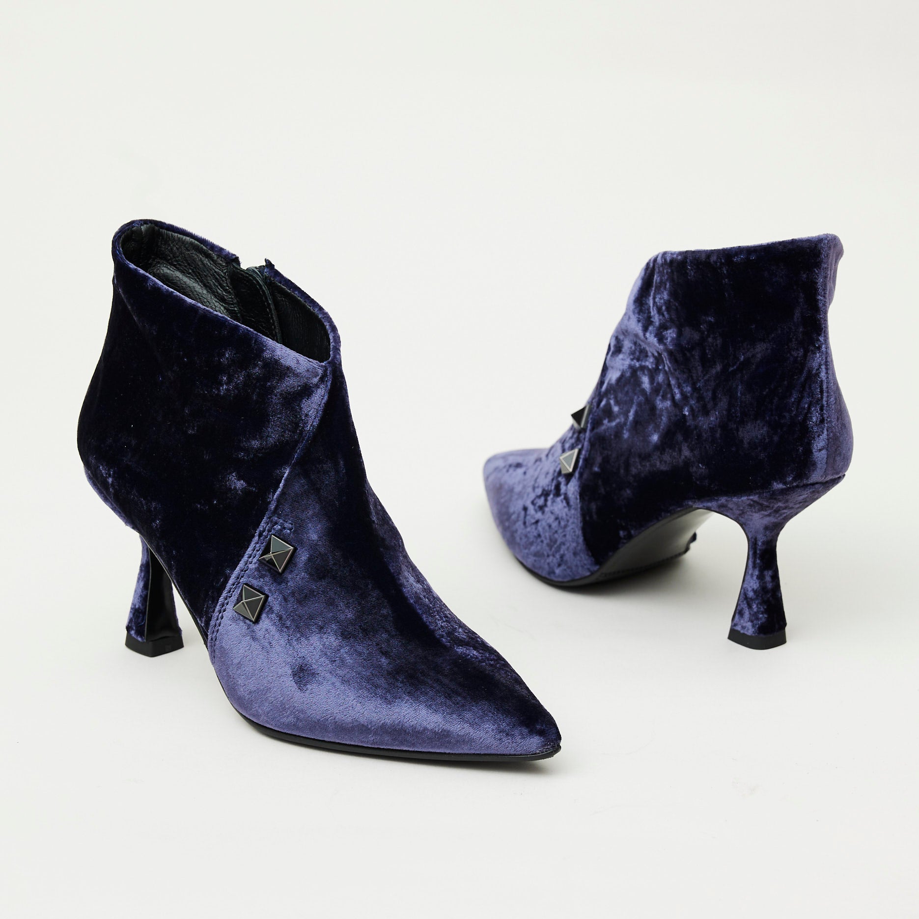 Womens velvet hot sale booties