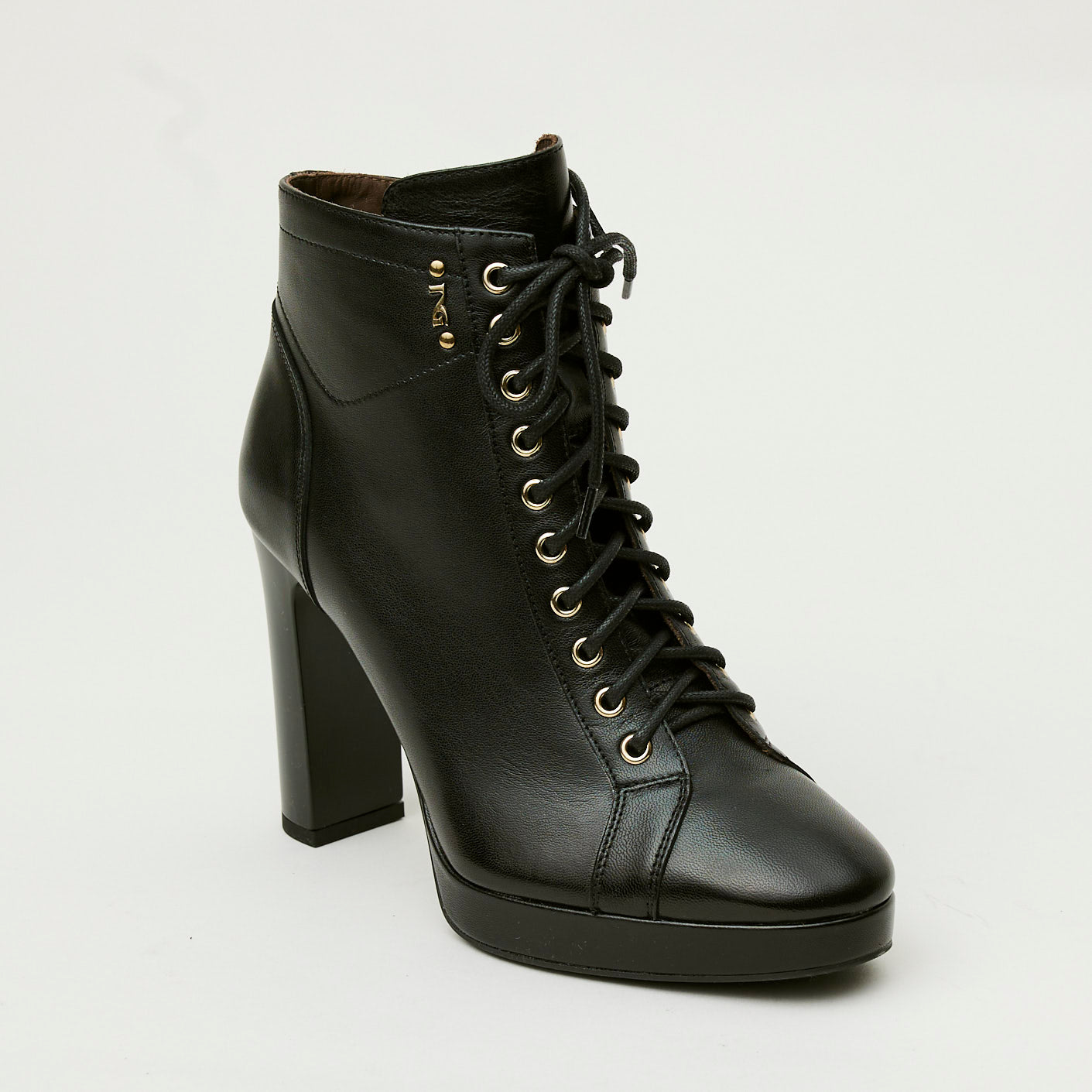 Laced heeled best sale ankle boots