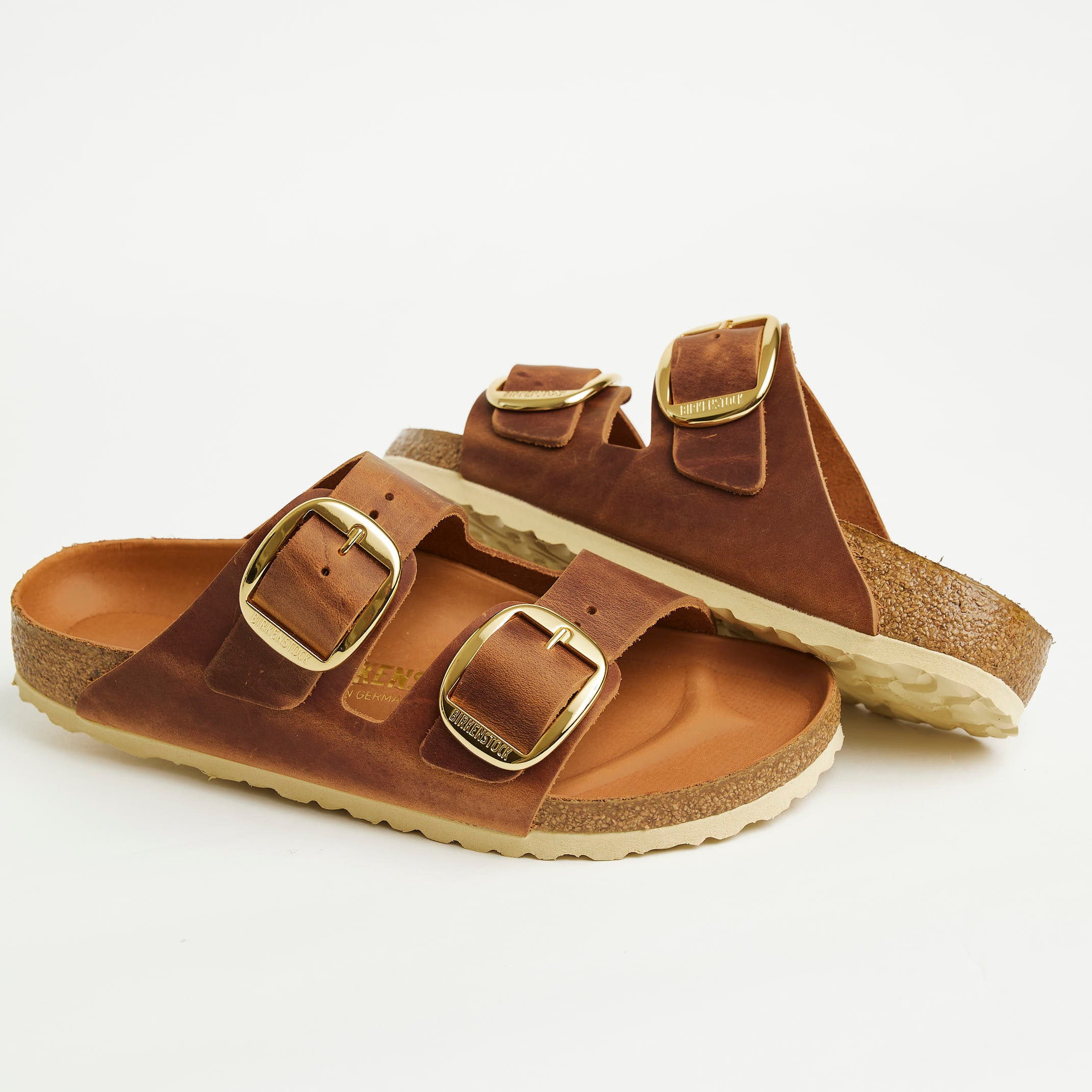 Birkenstock big best sale buckle brun