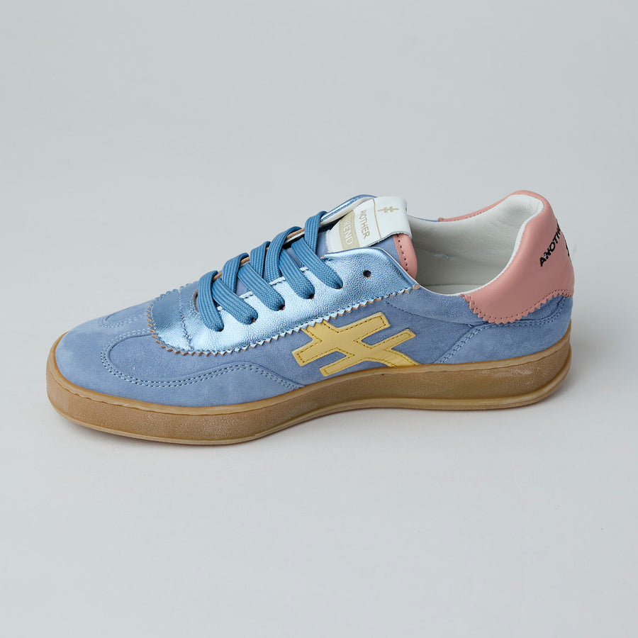 Another Trend Blue Suede Leather Trainers