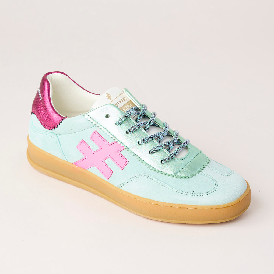 Another Trend Mint Suede Leather Trainers