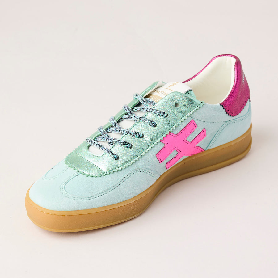 Another Trend Mint Suede Leather Trainers