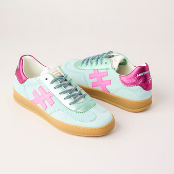 Another Trend Mint Suede Leather Trainers