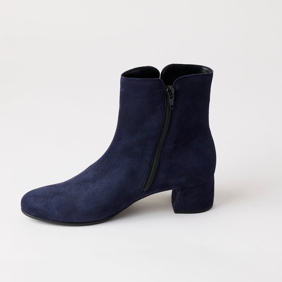 Gabor Navy Suede Ankle Boots - Nozomi