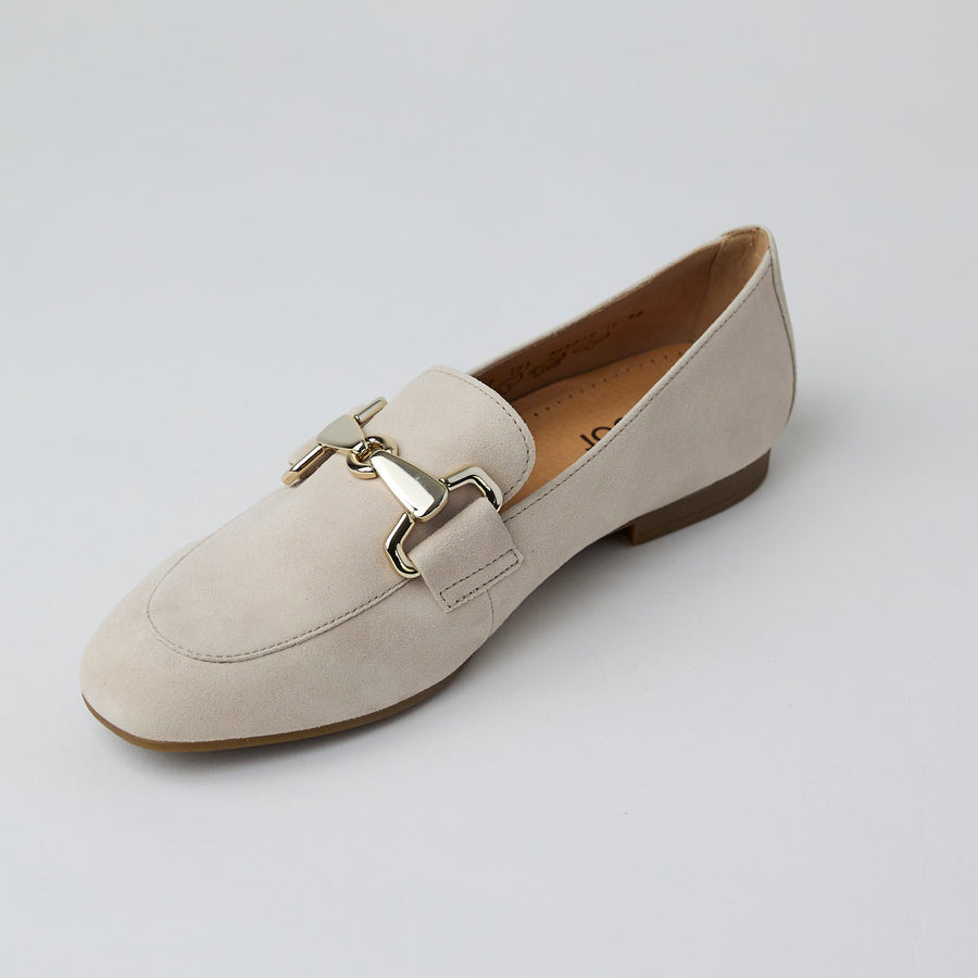 Gabor Beige Suede Leather Loafers