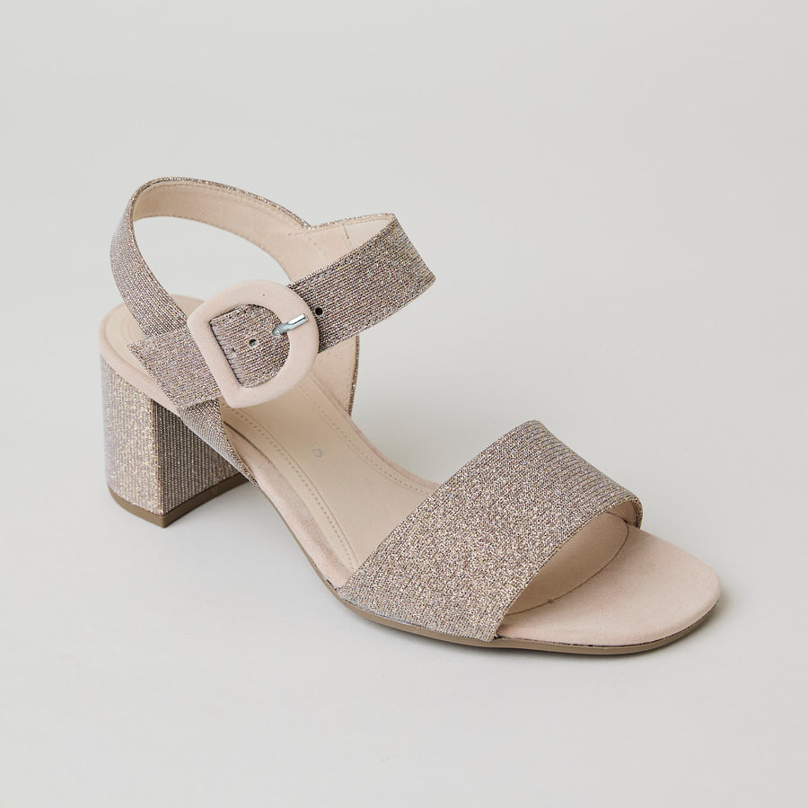 Gabor Pink Glitter Sandals - Nozomi