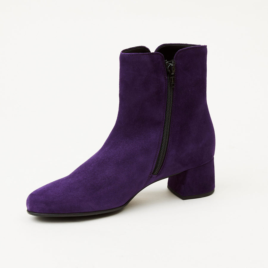 Gabor Purple Suede Ankle Boots - Nozomi