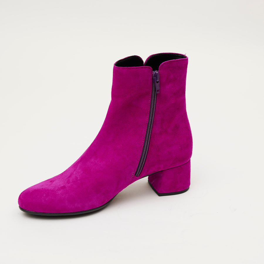 Gabor Fuschia Suede Ankle Boots - Nozomi