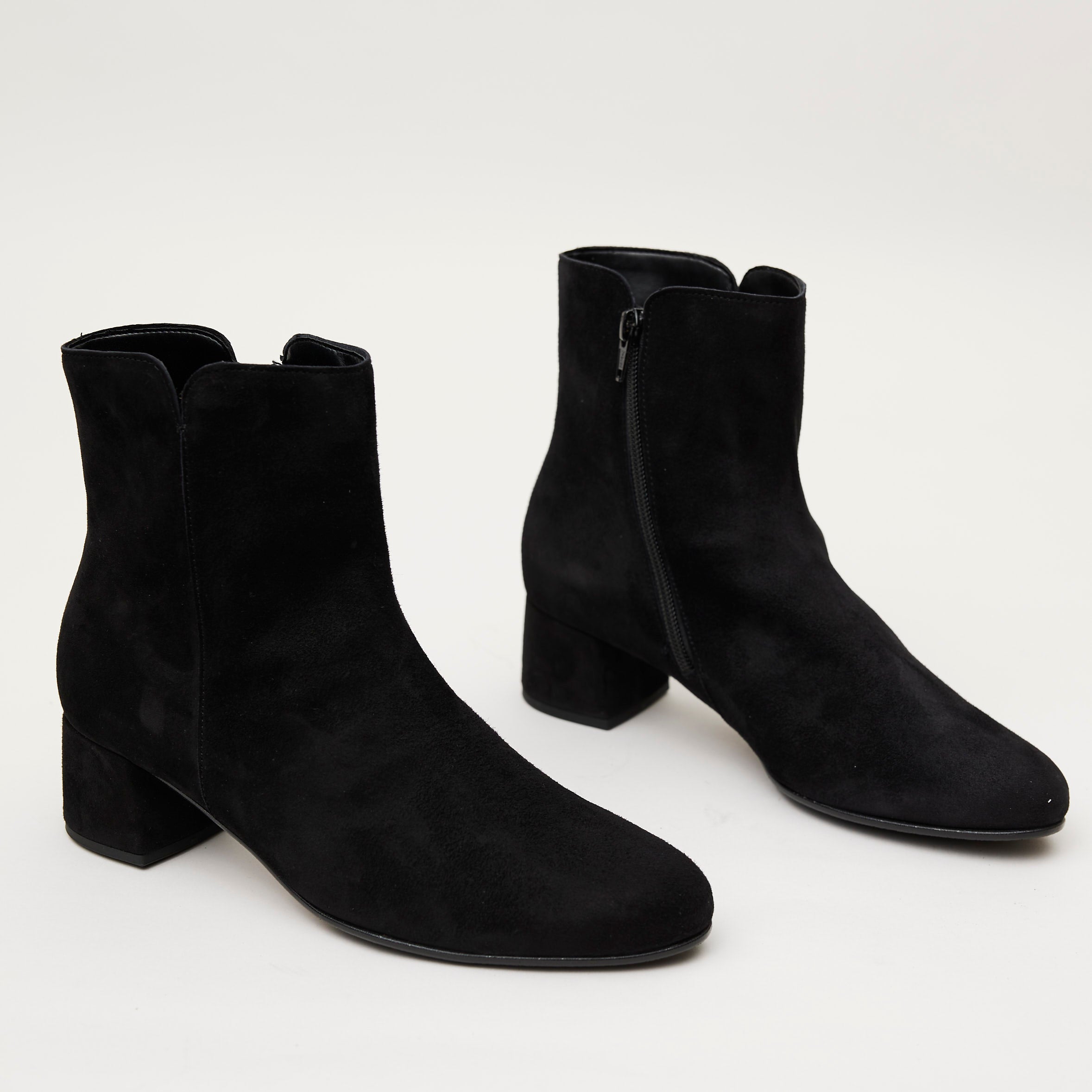 Gabor Black Suede Ankle Boots | Shop online @ Nozomi