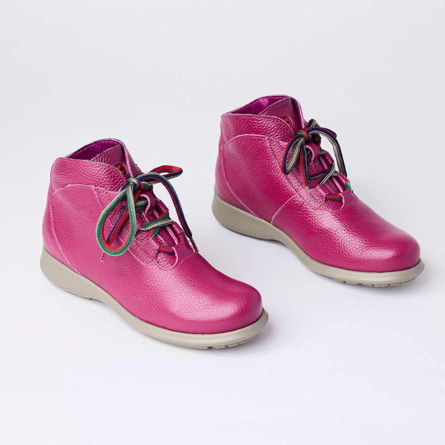 Jose Saenz Cyclamen Leather Walking Boots - Nozomi