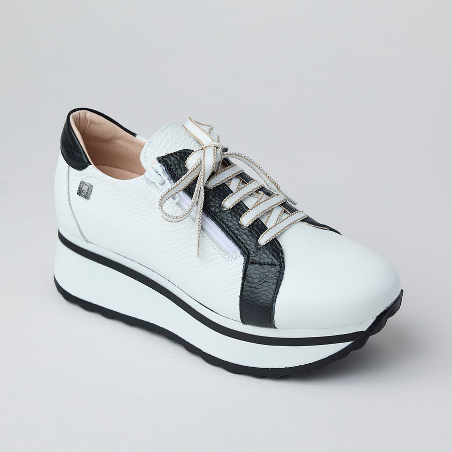 Jose Saenz Black and White Bowling Style Shoes