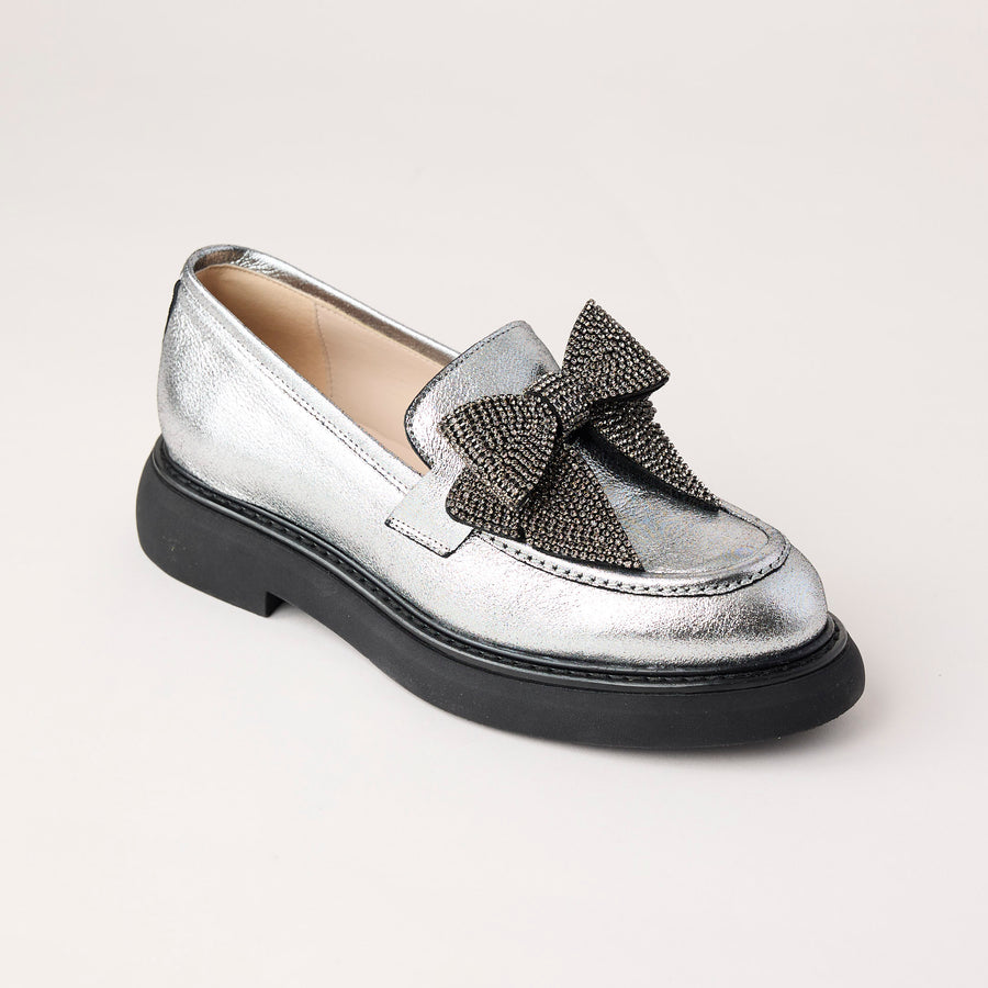 Marian Metallic Leather Loafers