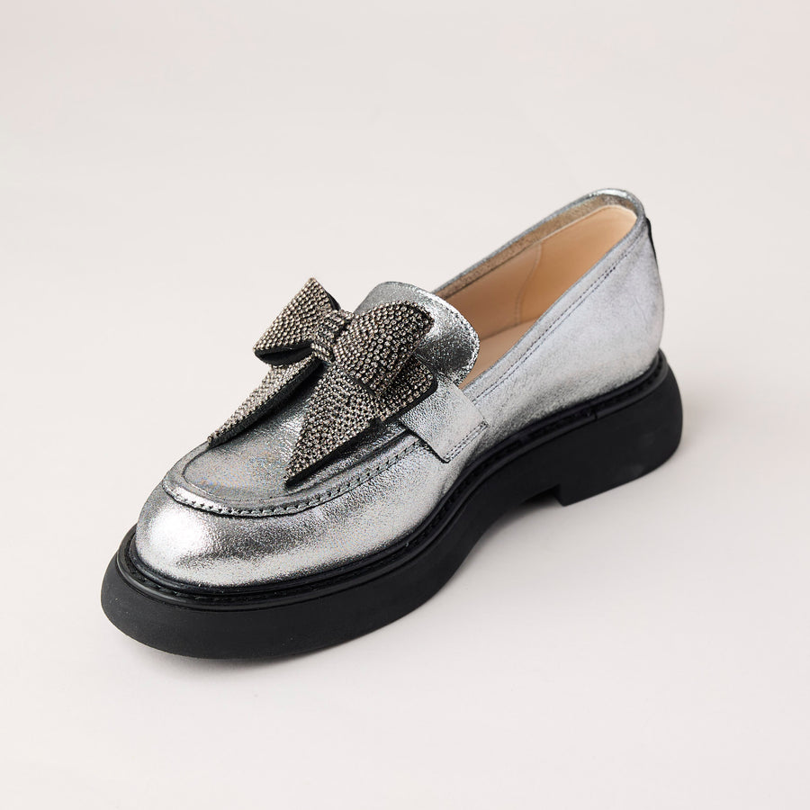 Marian Metallic Leather Loafers