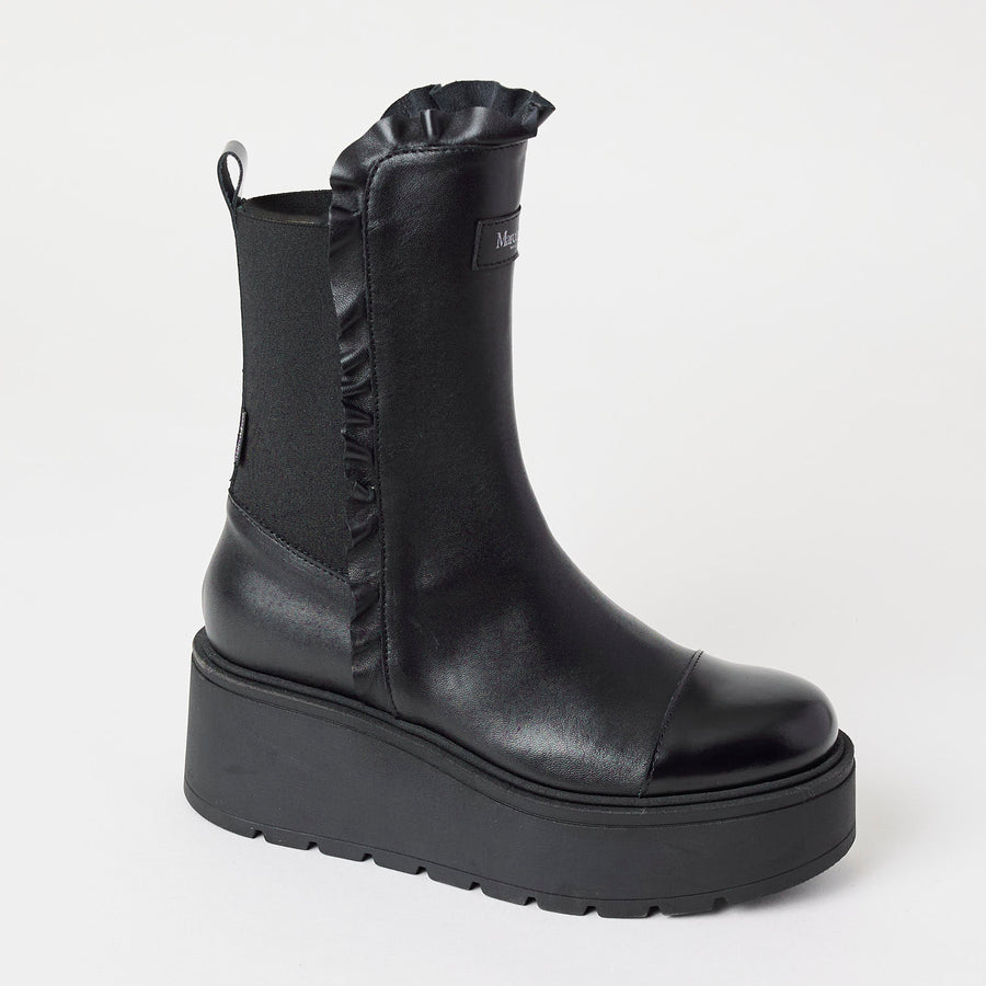 Marco Moreo Midcalf Black Platform Boots - Nozomi