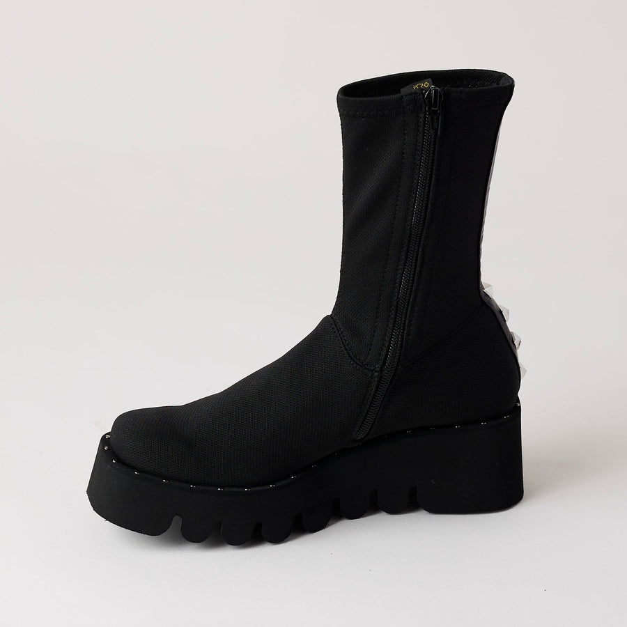 Marco Moreo Black Stretch Over Ankle Boots - Nozomi