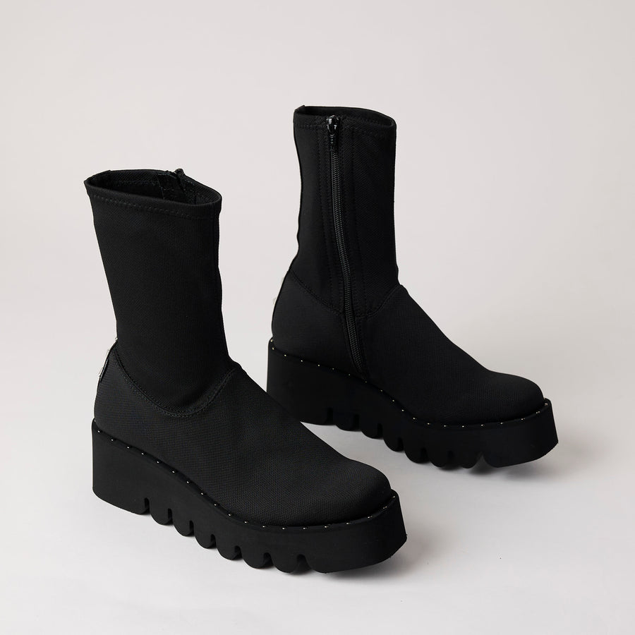 Marco Moreo Black Stretch Over Ankle Boots - Nozomi