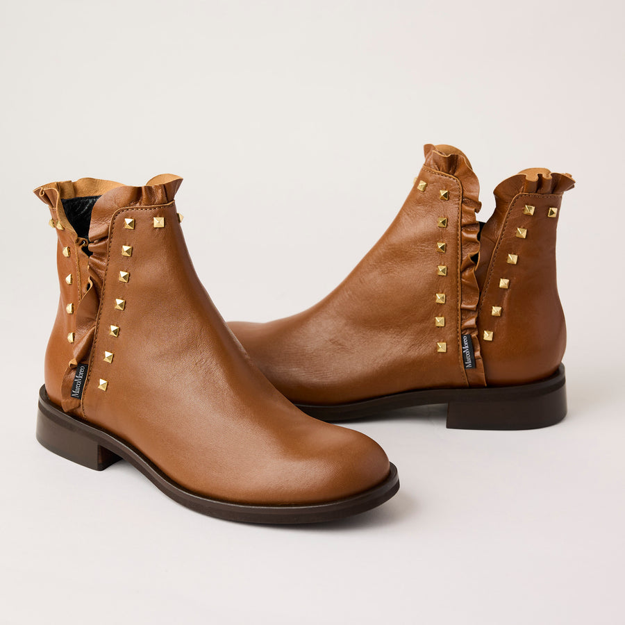 Marco Moreo Tan Leather Chelsea Boots