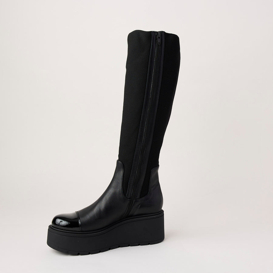 Marco Moreo Knee High Flatform Stretch Boots