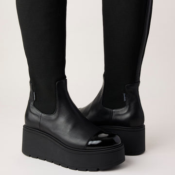 Marco Moreo Knee High Flatform Stretch Boots