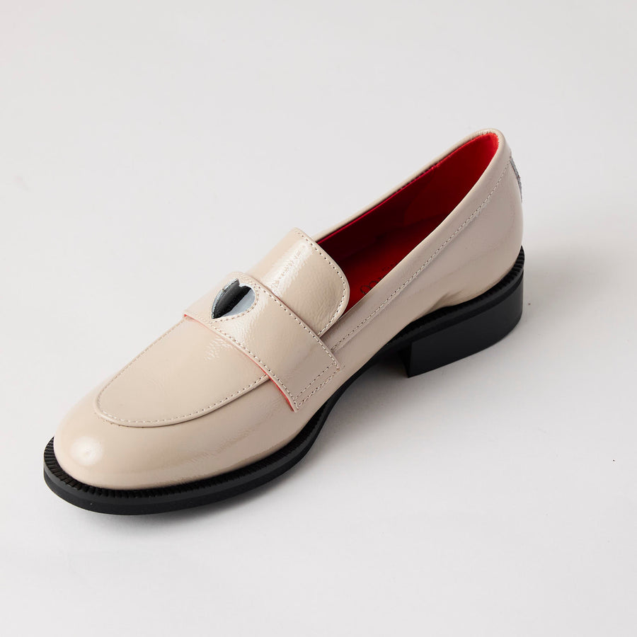 Marco Moreo Cream Patent Leather Loafers - Nozomi