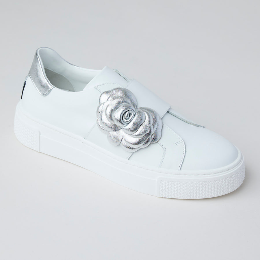 Marco Moreo White Leather Slip-On Shoes