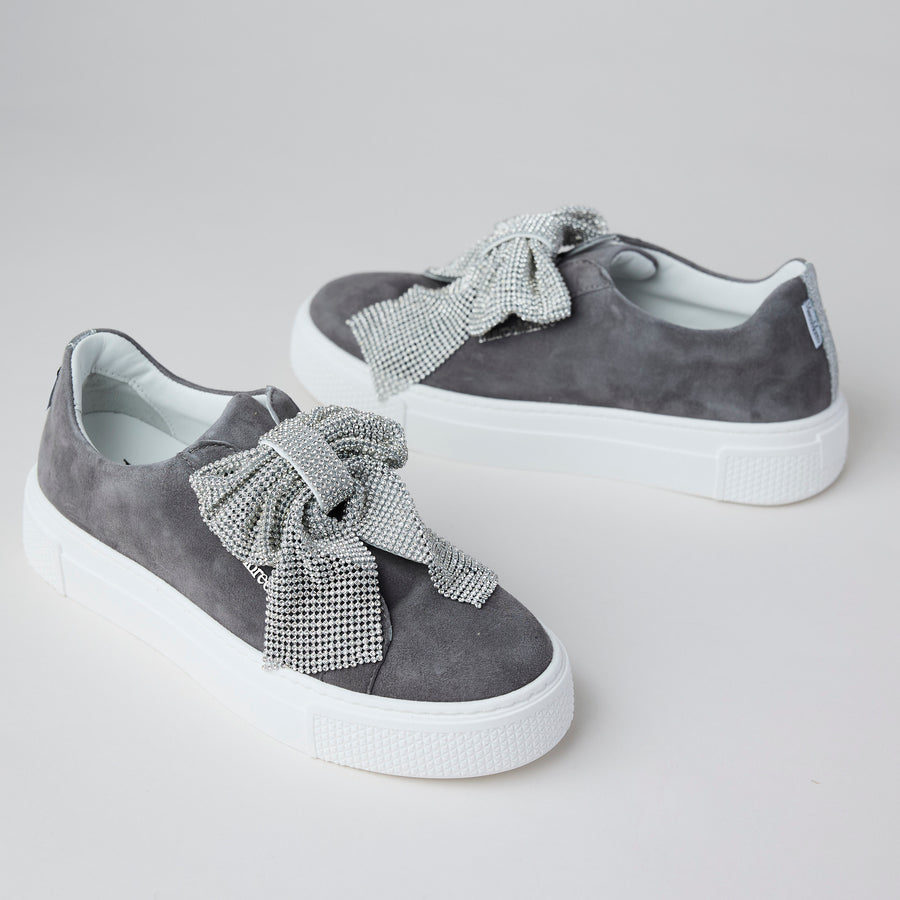 Marco Moreo Grey Suede Leather Slip-On Shoes