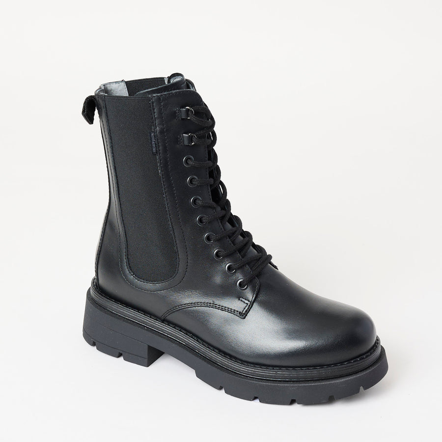 NeroGiardini Black Leather Ankle Boots - Nozomi