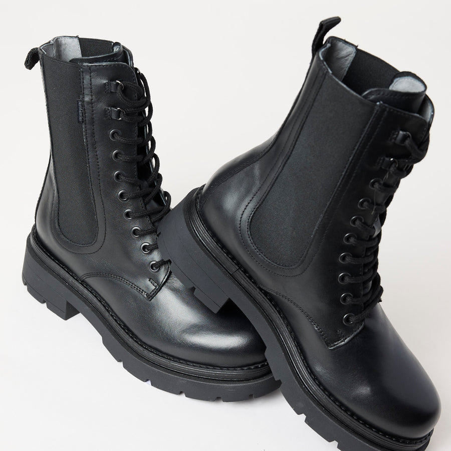 NeroGiardini Black Leather Ankle Boots - Nozomi