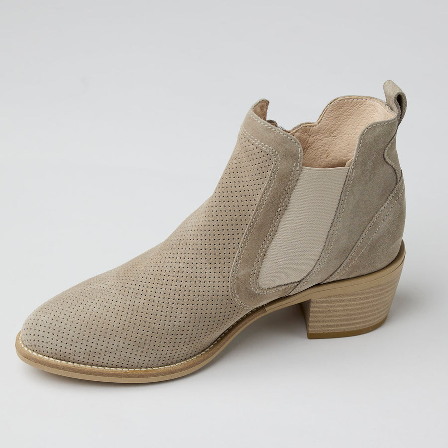 NeroGiardini Taupe Nubuck Leather Ankle Boots