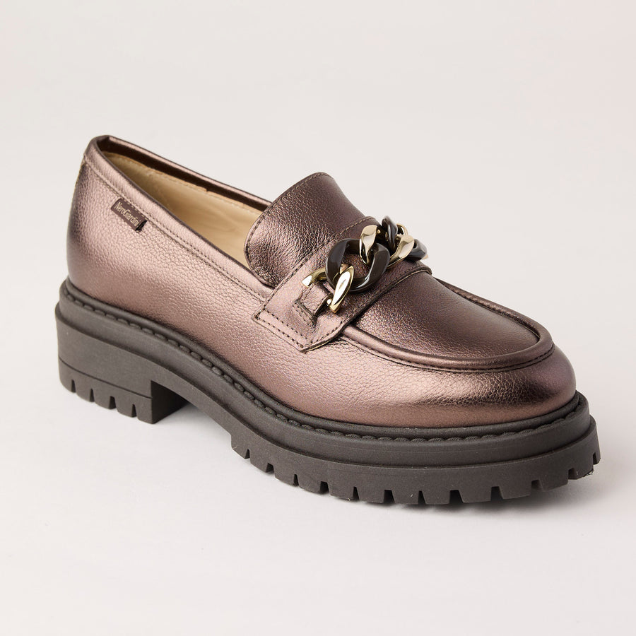 NeroGiardini Bronze Metallic Leather Brogues