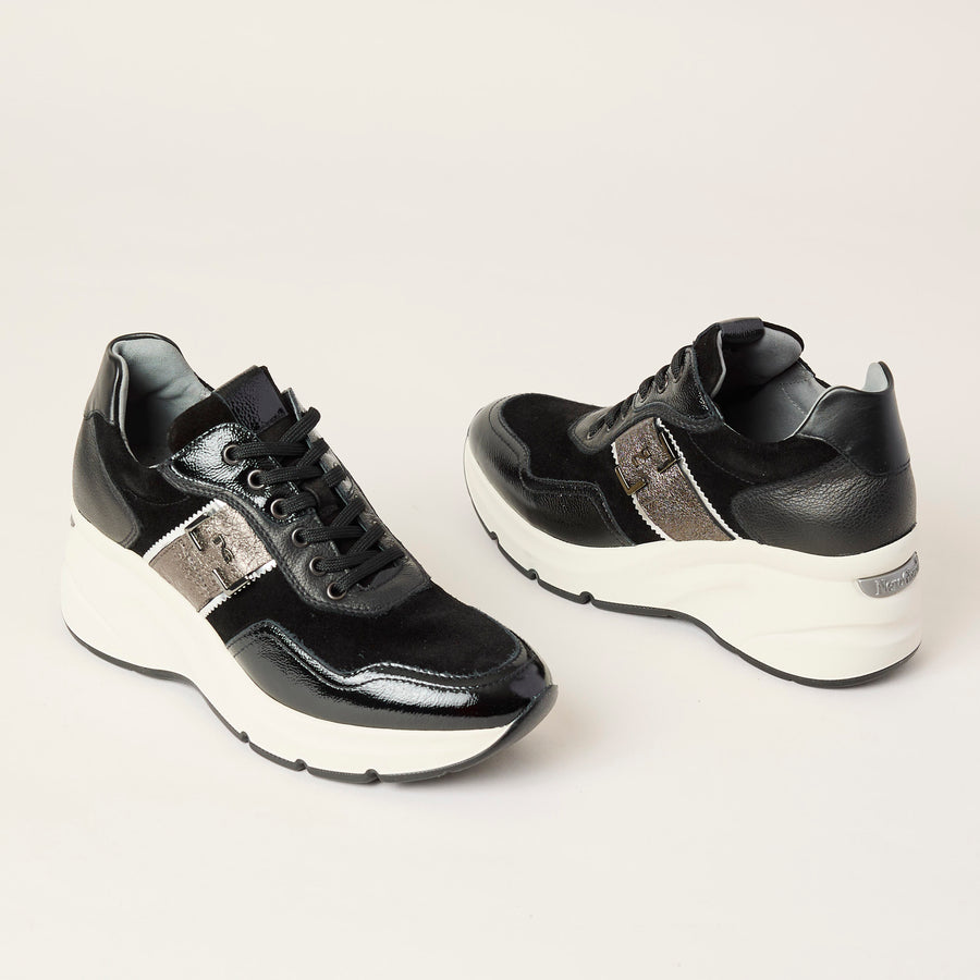 NeroGiardini Multi Black Trainers, Nozomi Shoe Boutique - Nozomi