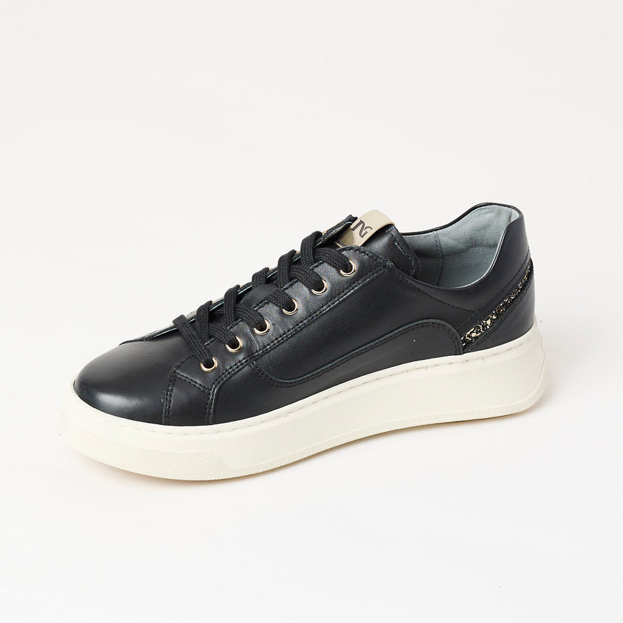 NeroGiardini Black Leather Trainers - Nozomi