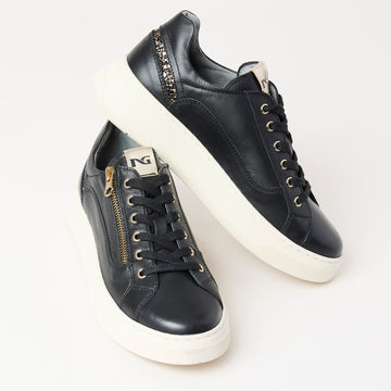 NeroGiardini Black Leather Trainers - Nozomi