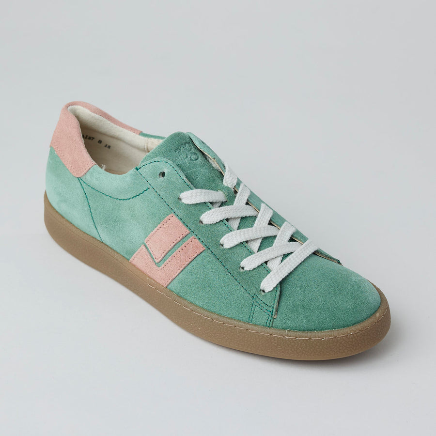 Paul Green Soft Green Suede Leather Trainers