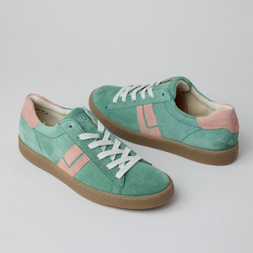 Paul Green Soft Green Suede Leather Trainers