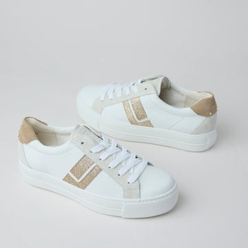 Paul Green White Leather Trainers