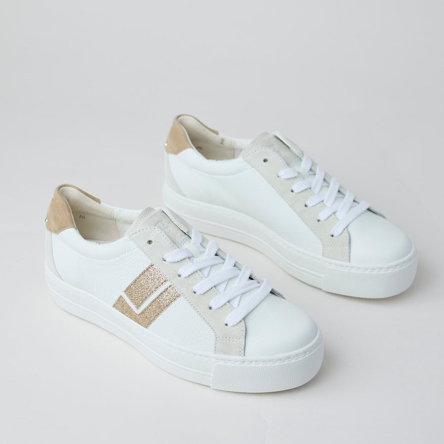 Paul Green White Leather Trainers