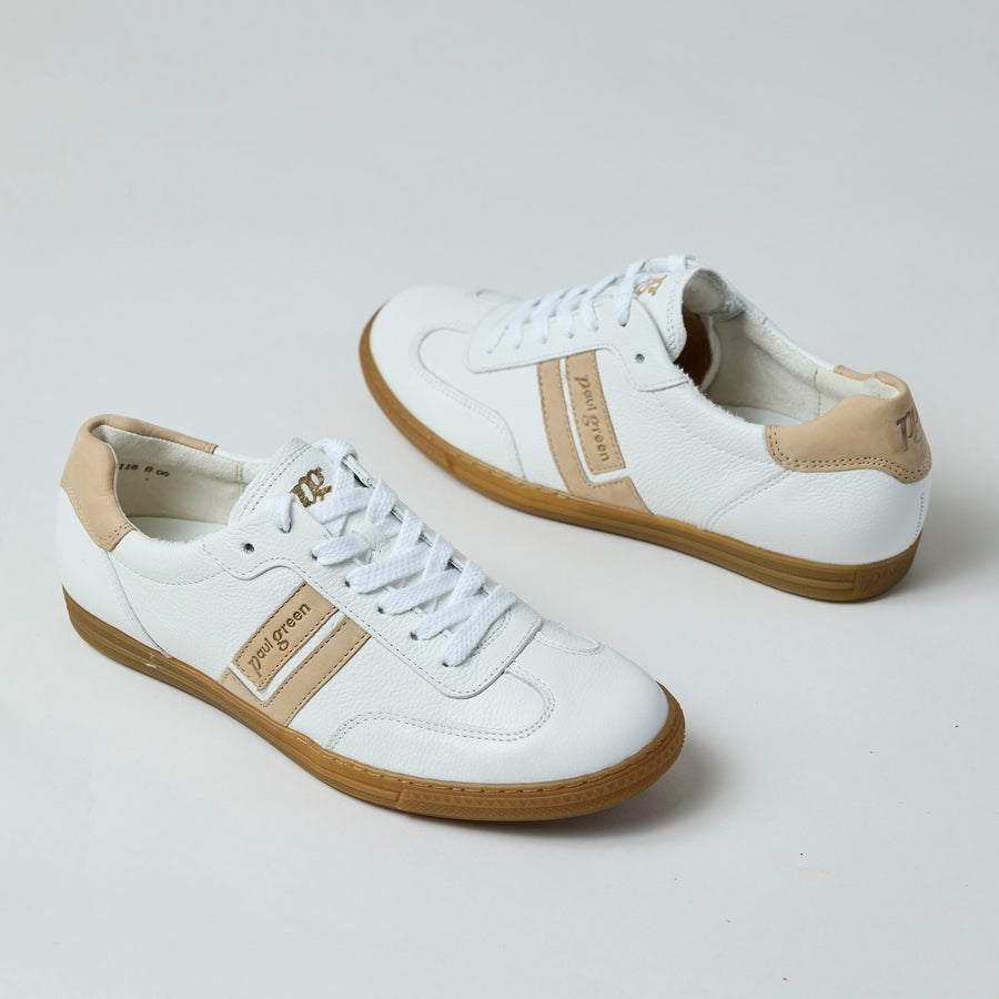 Paul Green White Leather Trainers - Nozomi