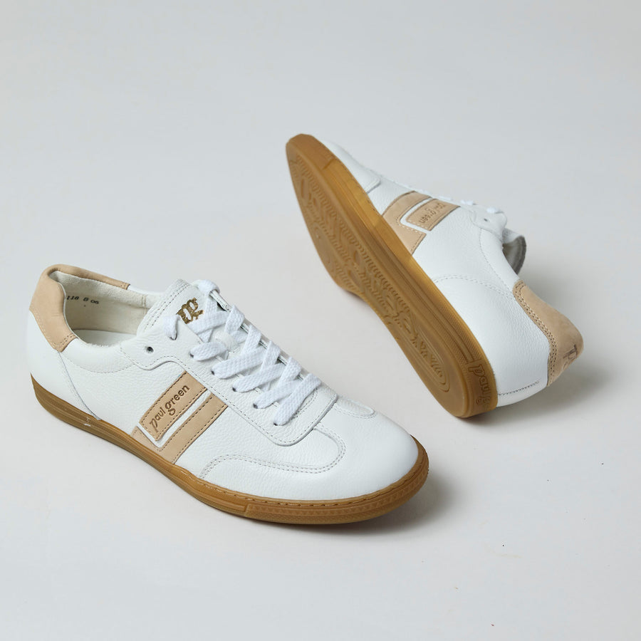 Paul Green White Leather Trainers - Nozomi