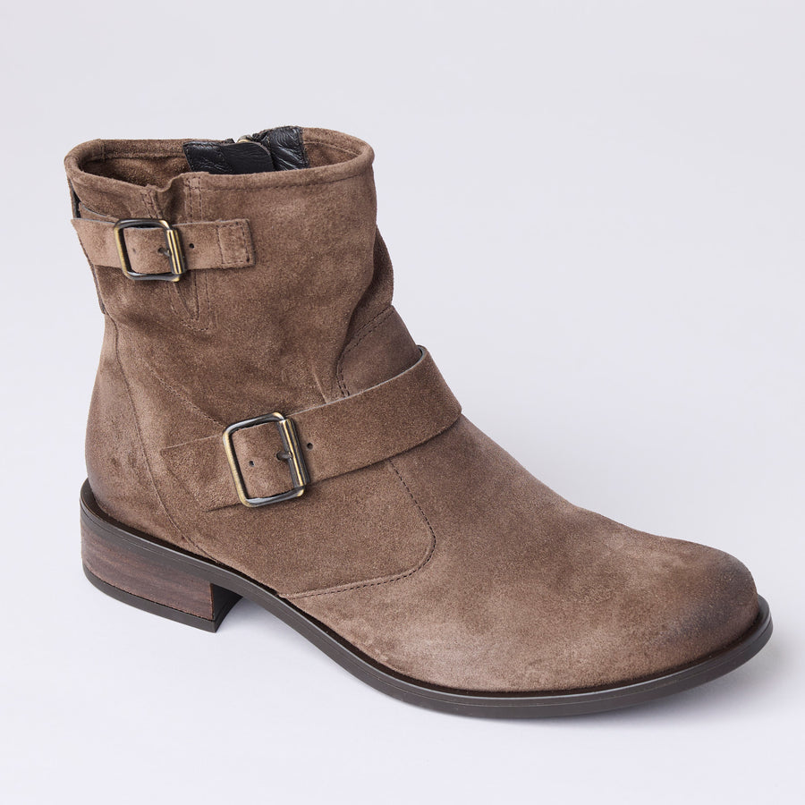 Paul Green Taupe Suede Ankle Boots - Nozomi