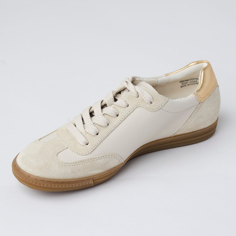 Paul Green Cream Suede Leather Trainers