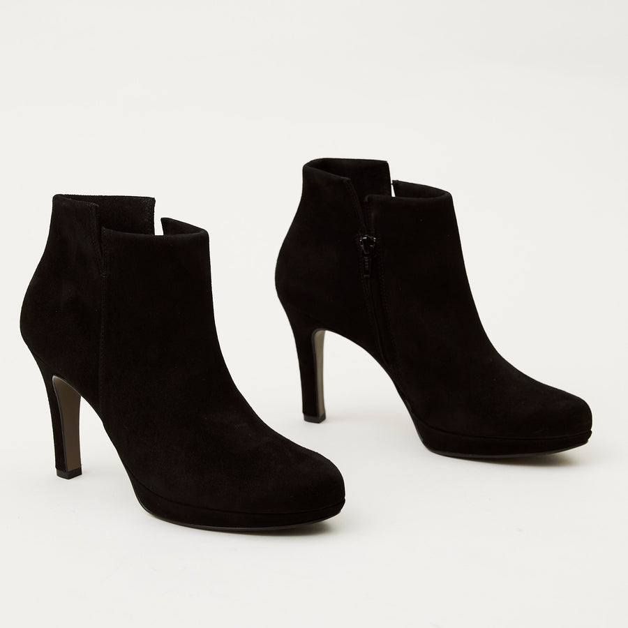 Paul green 2025 black suede booties