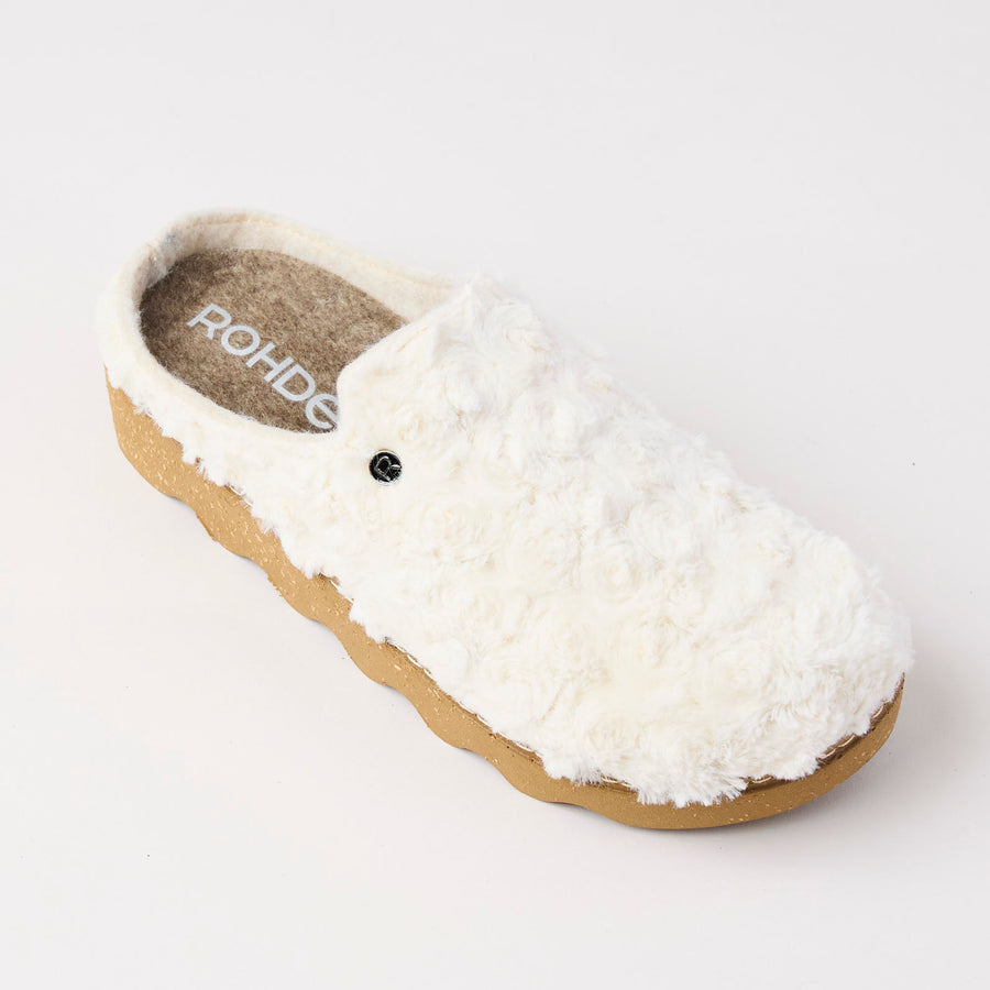 Rohde Ivory Faux Fur Mules - Nozomi