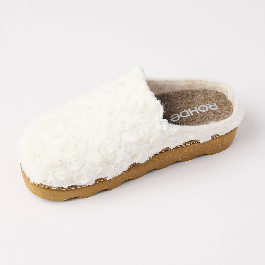 Rohde Ivory Faux Fur Mules - Nozomi