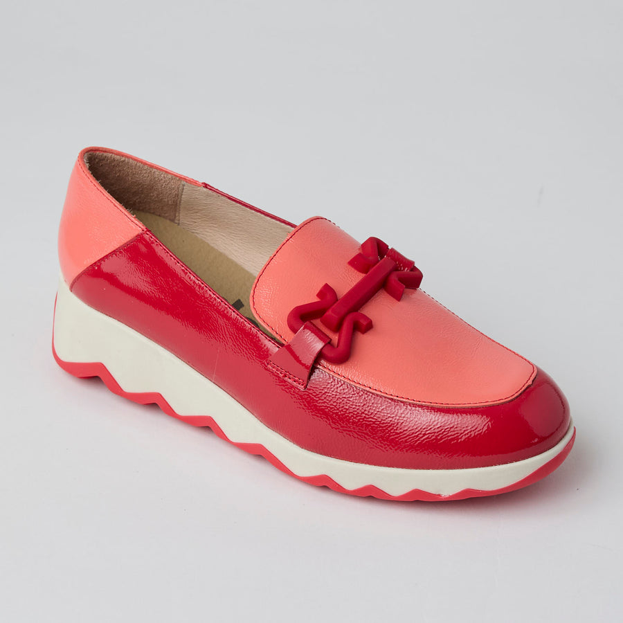 Wonders Coral Patent Leather Loafers