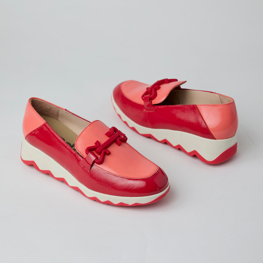 Wonders Coral Patent Leather Loafers