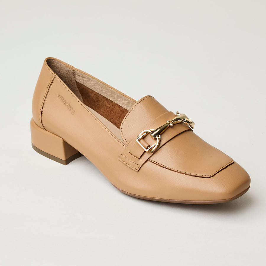 Wonders Tan Leather Loafers - Nozomi