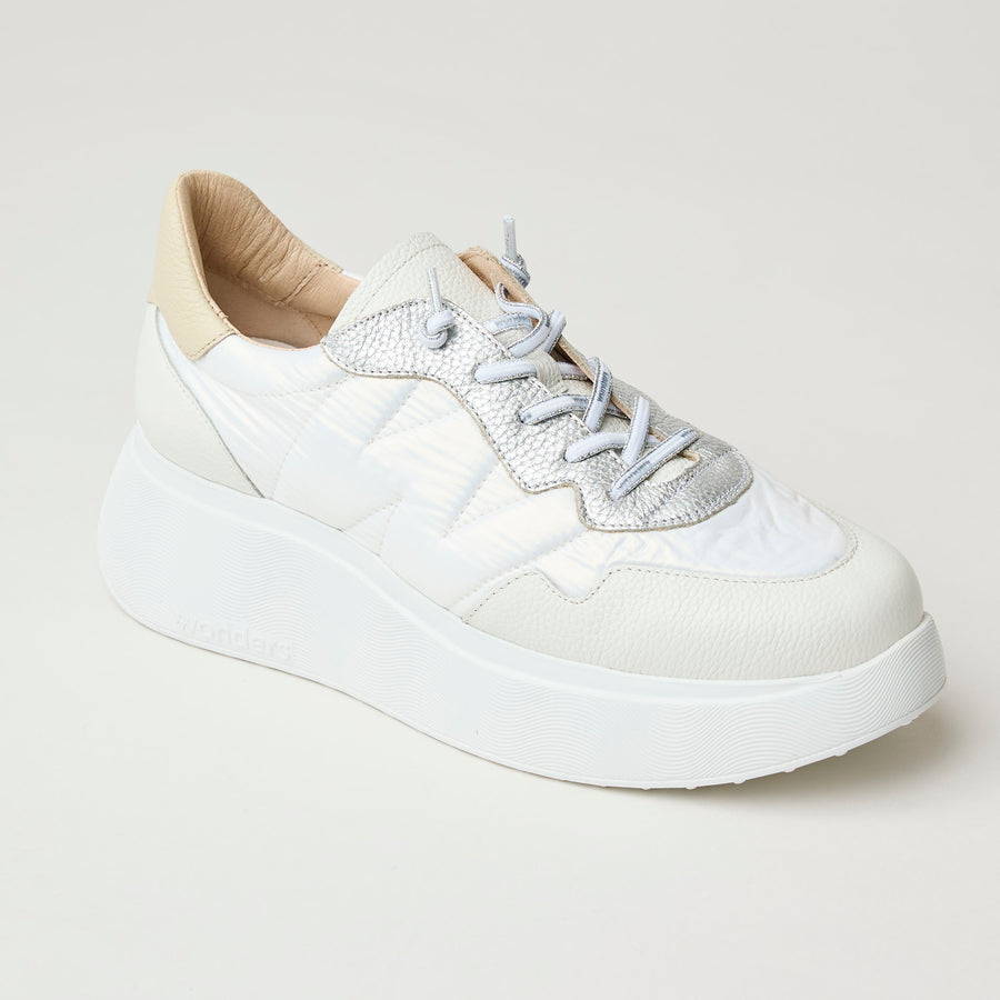 Wonders White Leather Trainers - Nozomi