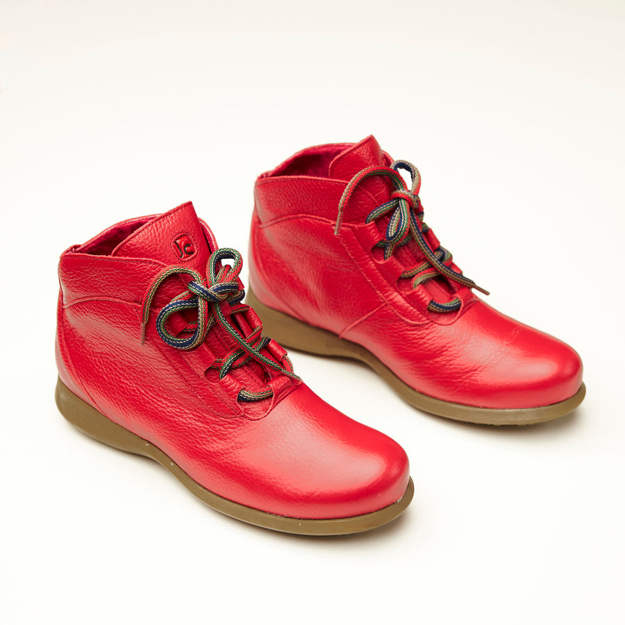 Jose Saenz Red Ankle Boots - nozomishoes.ie