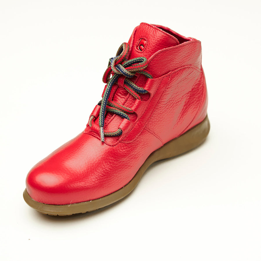 Jose Saenz Red Ankle Boots - nozomishoes.ie